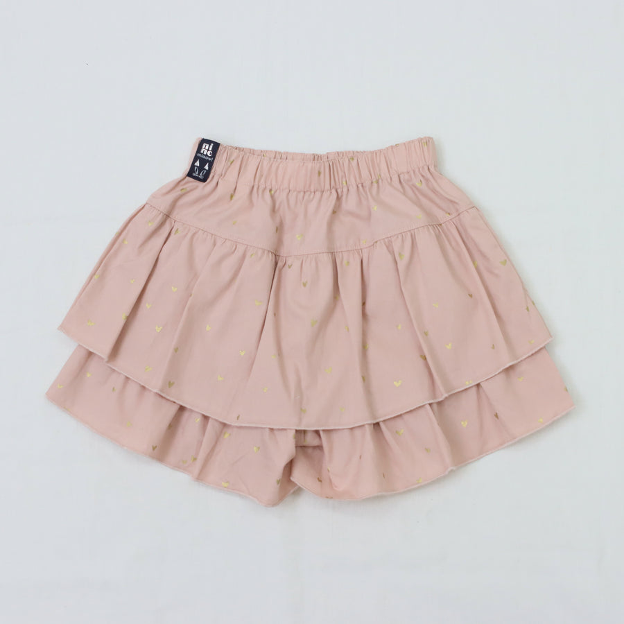 ラメハートプリント　キュロットパンツ