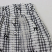 モノトーンチェック　キュロットパンツ