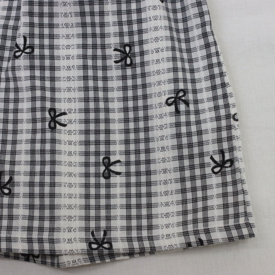 モノトーンチェックワンピース