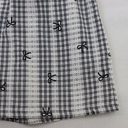 モノトーンチェック　キュロットパンツ