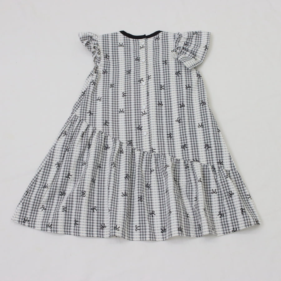 モノトーンチェックワンピース