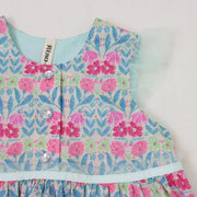 フラワープリントマチワンピース