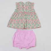 フラワープリント　Babyスーツ