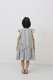 モノトーンチェックワンピース