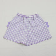 ギンガムレース　キュロットパンツ