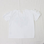 ミントストライプねこプリント　大人Tシャツ