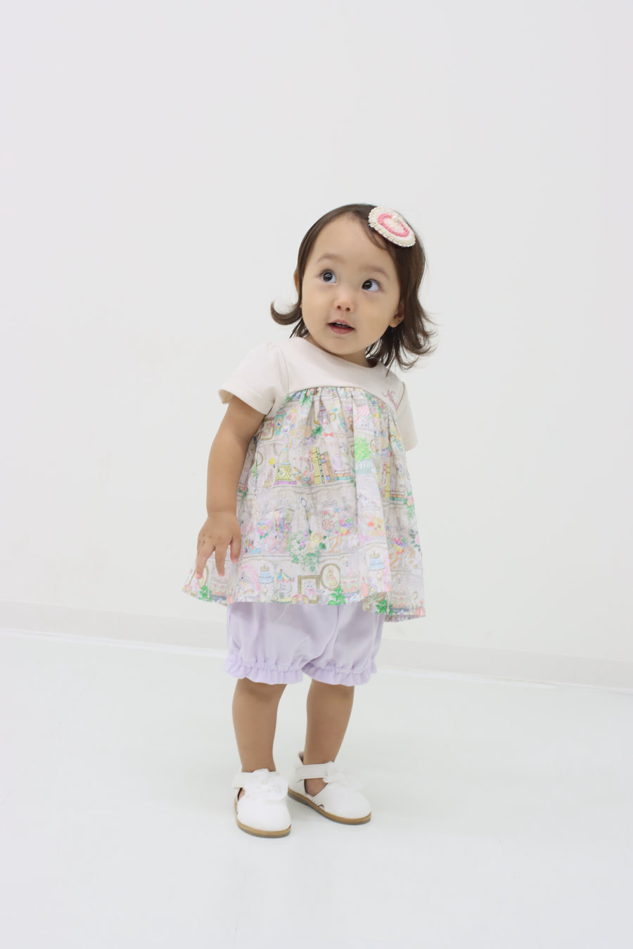 SWEETプリントベビースーツ