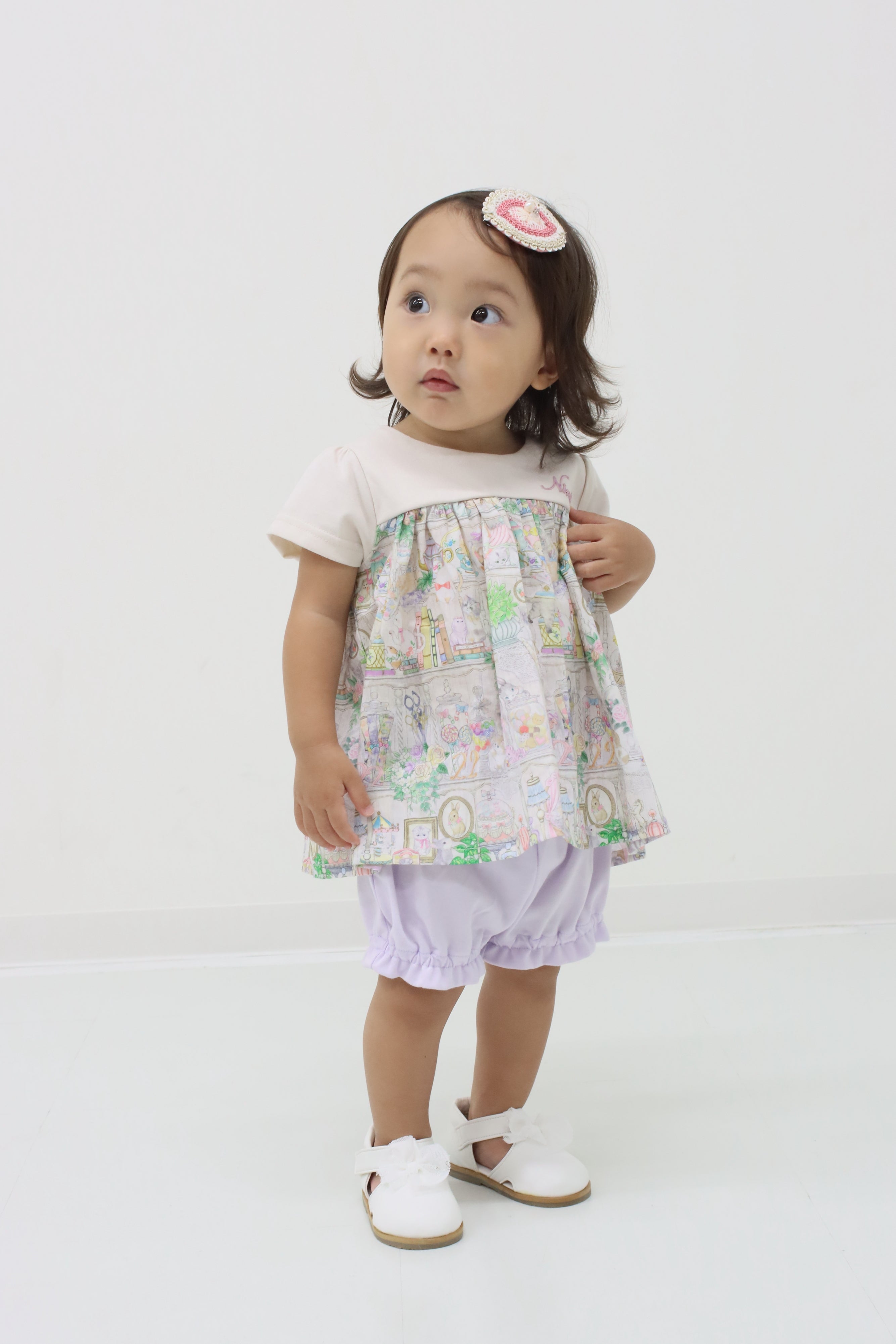 SWEETプリントベビースーツ