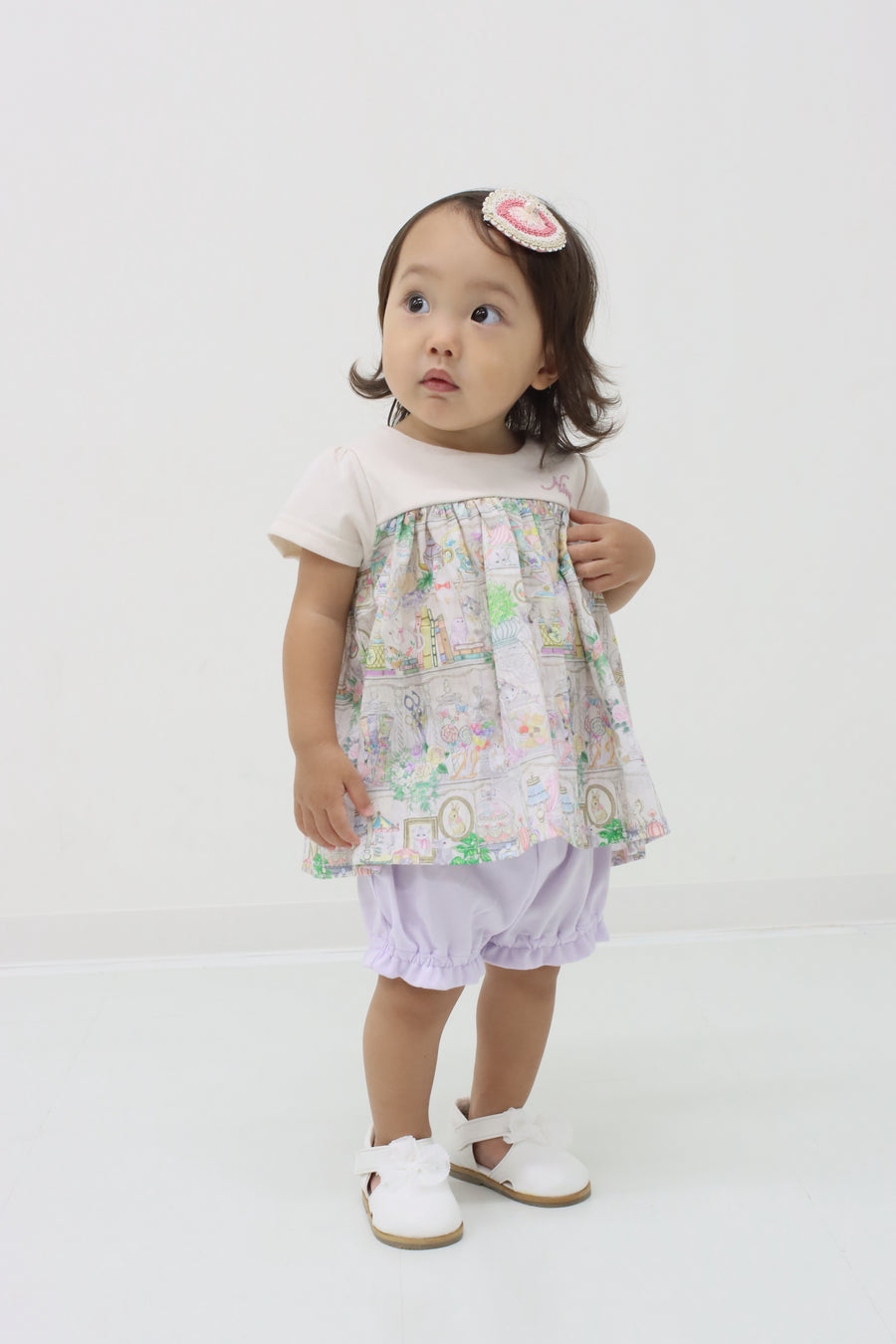 SWEETプリントベビースーツ