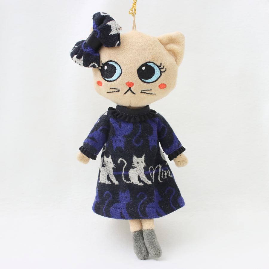 オリジナルねこボーダージャガードワンピース