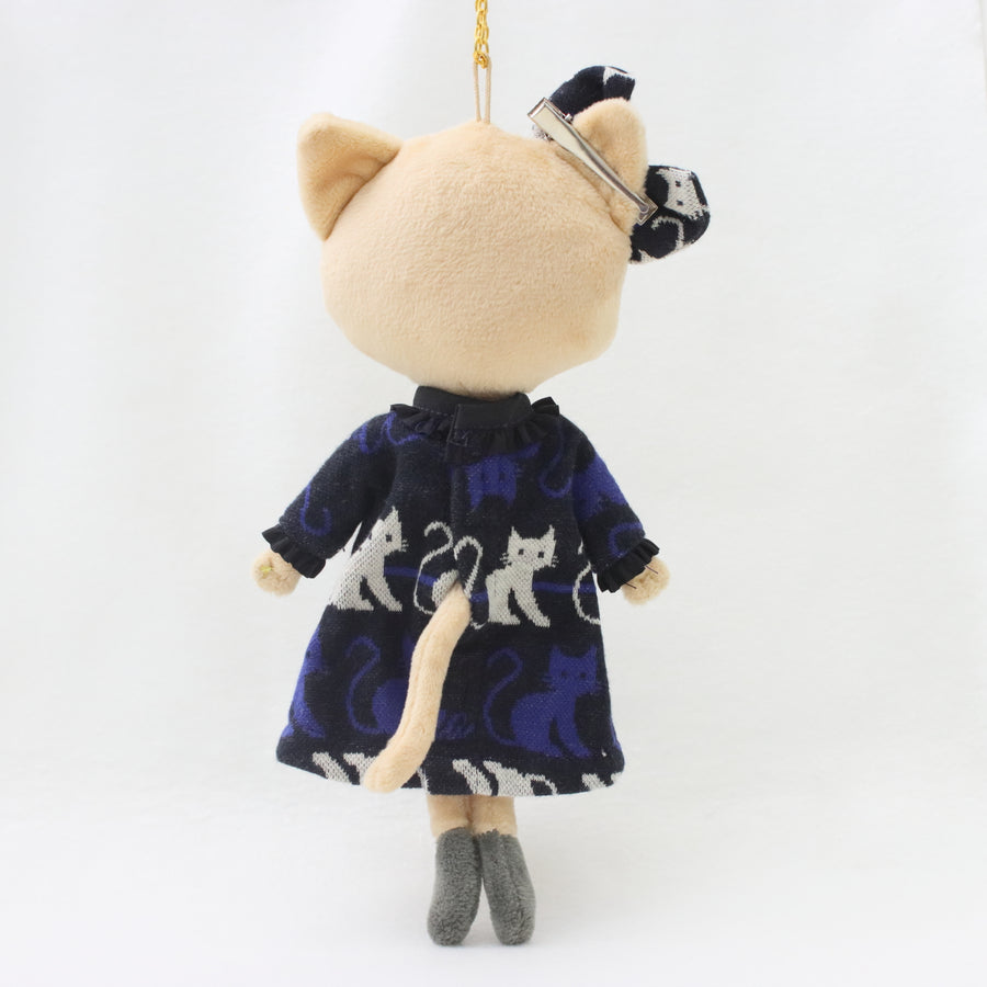 オリジナルねこボーダージャガードワンピース