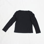 袖ギャザーレイヤード風 ロンTee