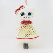 チェック＆ドットのクリスマスドレス1