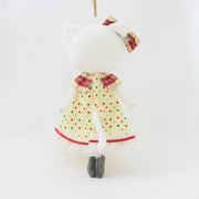 チェック＆ドットのクリスマスドレス1