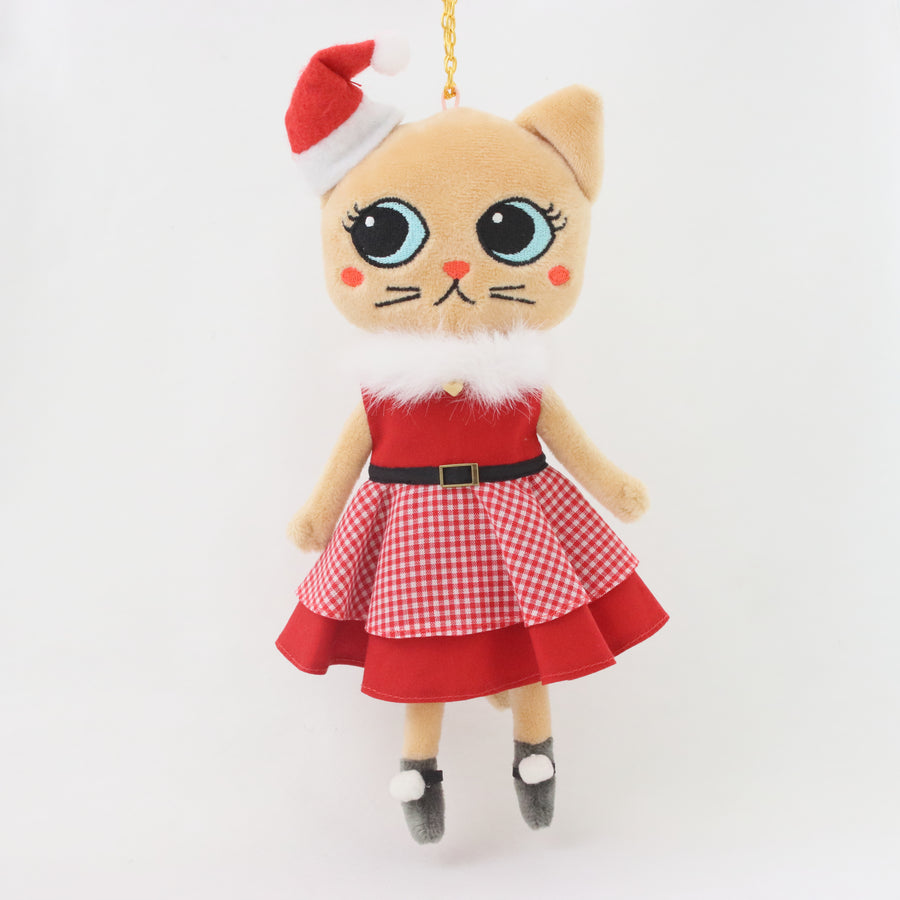 クリスマスギンガムチェックドレス