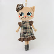 キラキラリボンチェックのワンピース