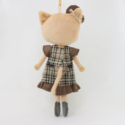 キラキラリボンチェックのワンピース