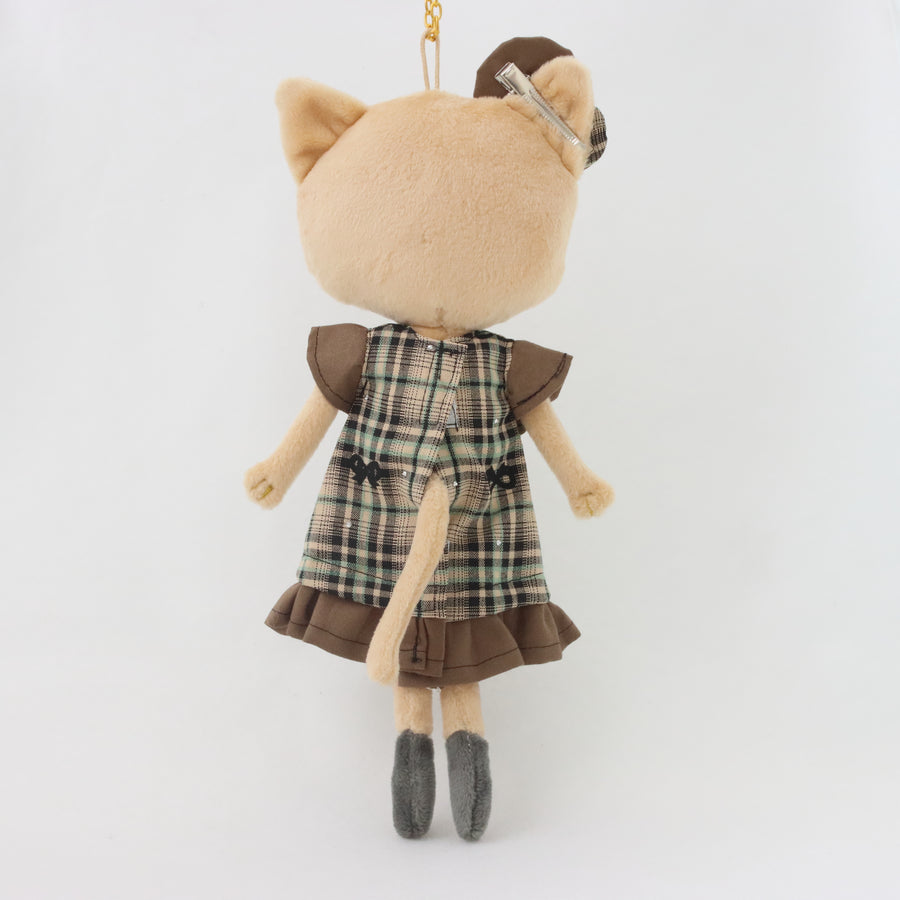 キラキラリボンチェックのワンピース