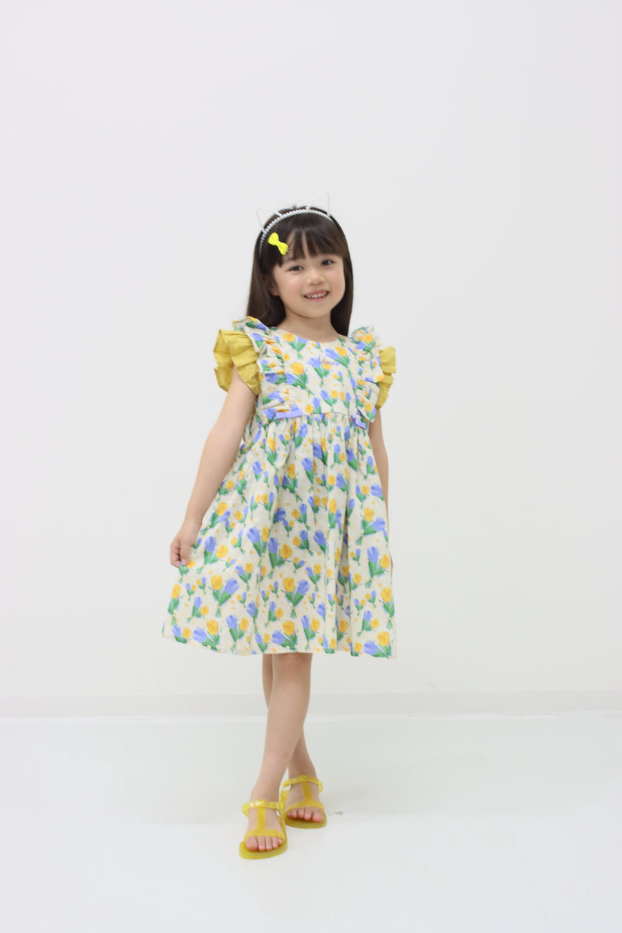 チューリッププリントワンピース