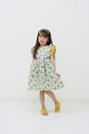 チューリッププリントワンピース