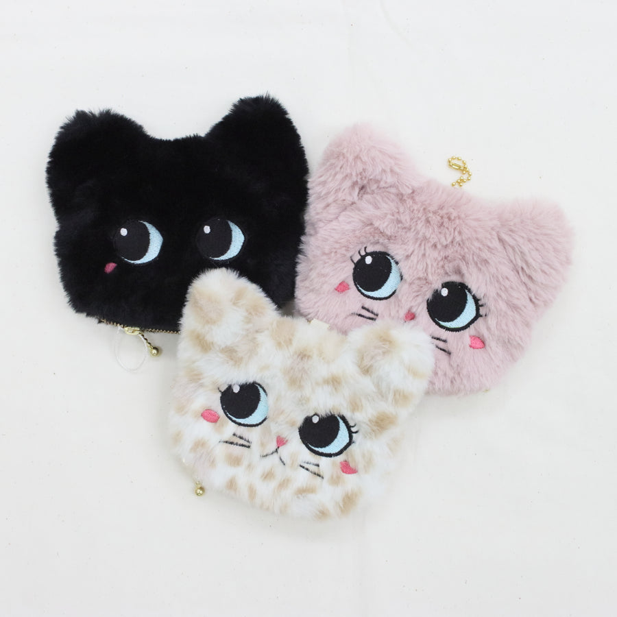 もふもふねこチャームポーチ