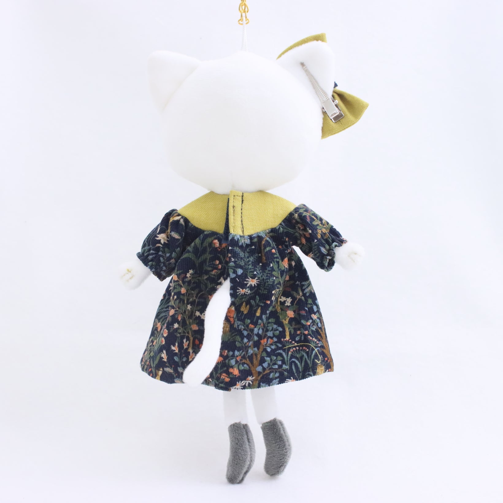 コーデュロイのボタニカルワンピース