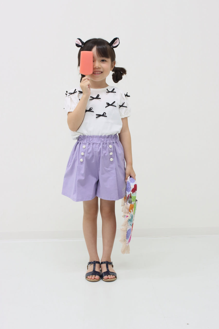 パール釦 ショートパンツ