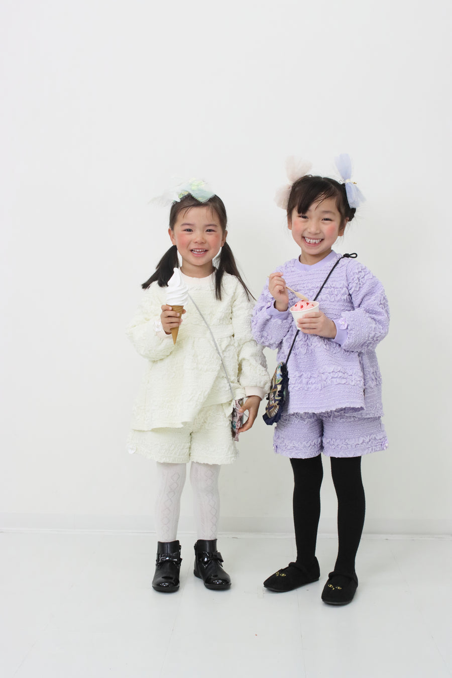 ポコポコボーダージャガード　ショートパンツ