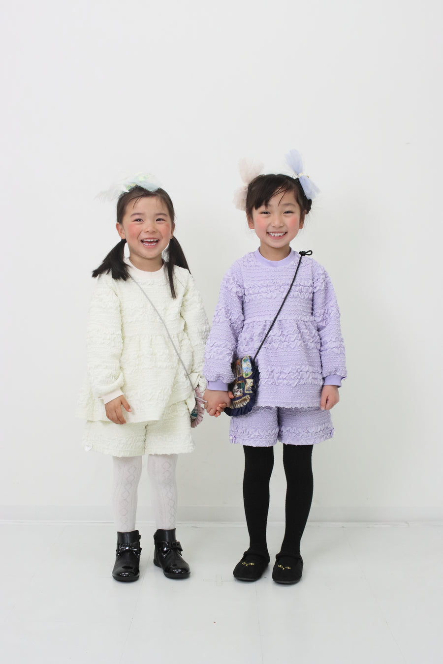 ポコポコボーダージャガード　ショートパンツ