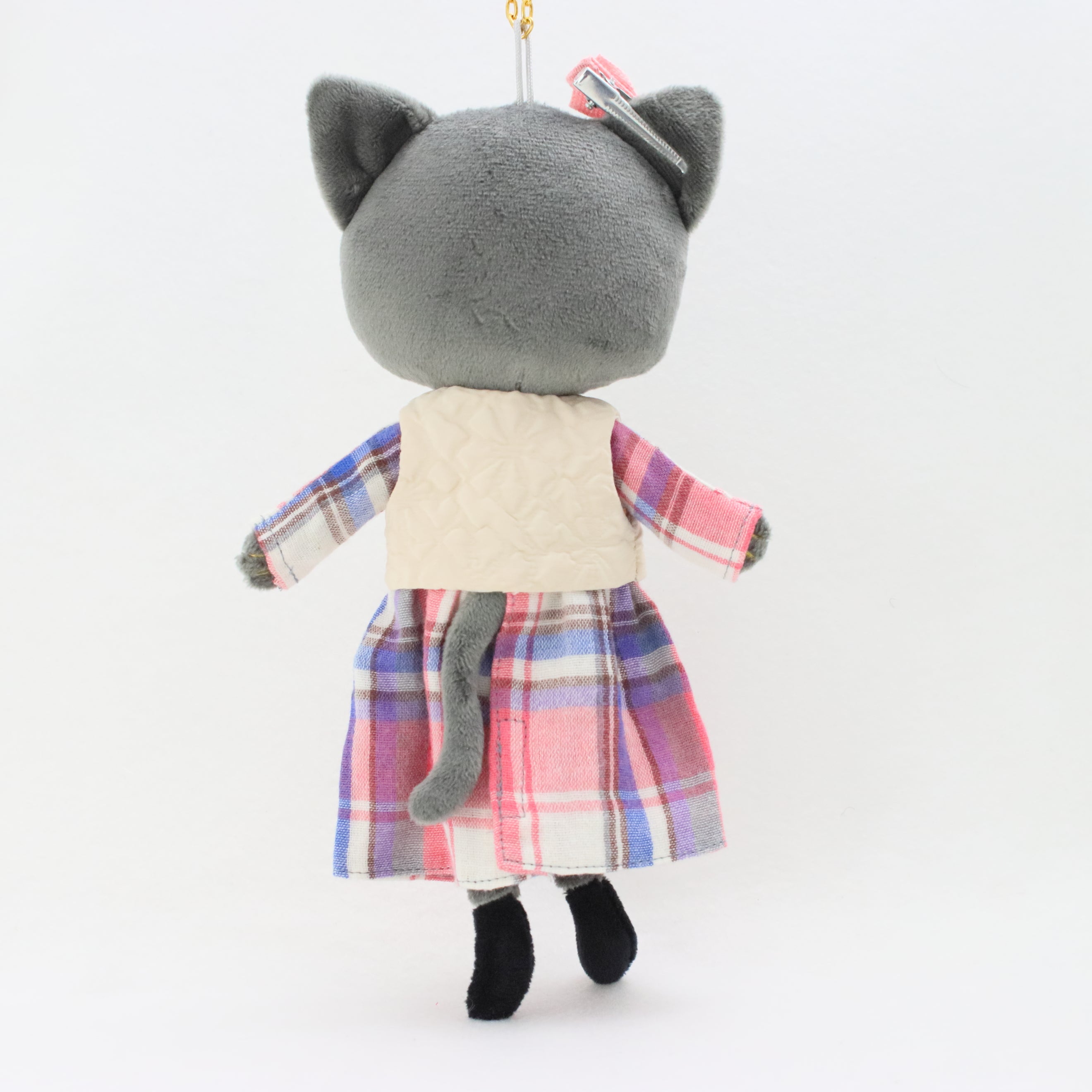 チェック柄のお出かけワンピース