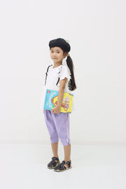 パール釦 6分丈パンツ