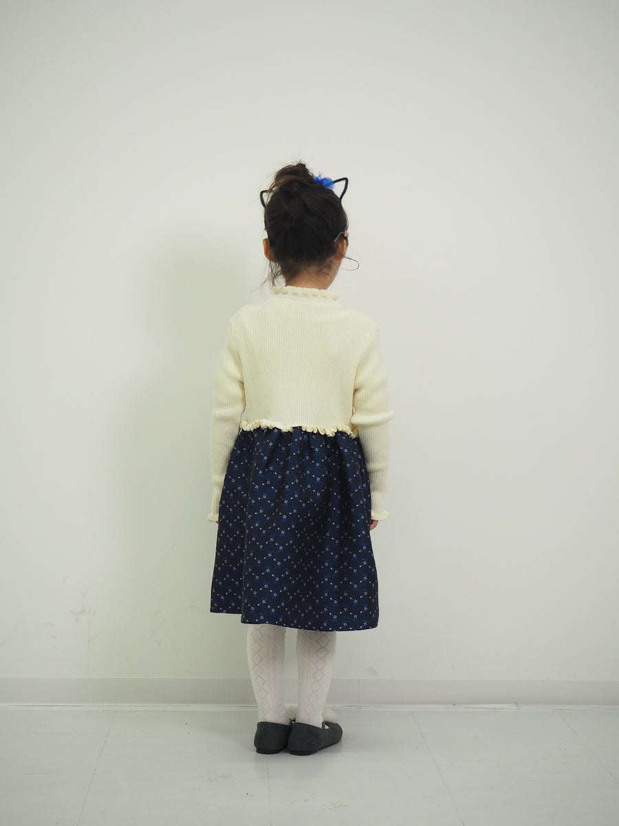 KNITドッキングワンピース