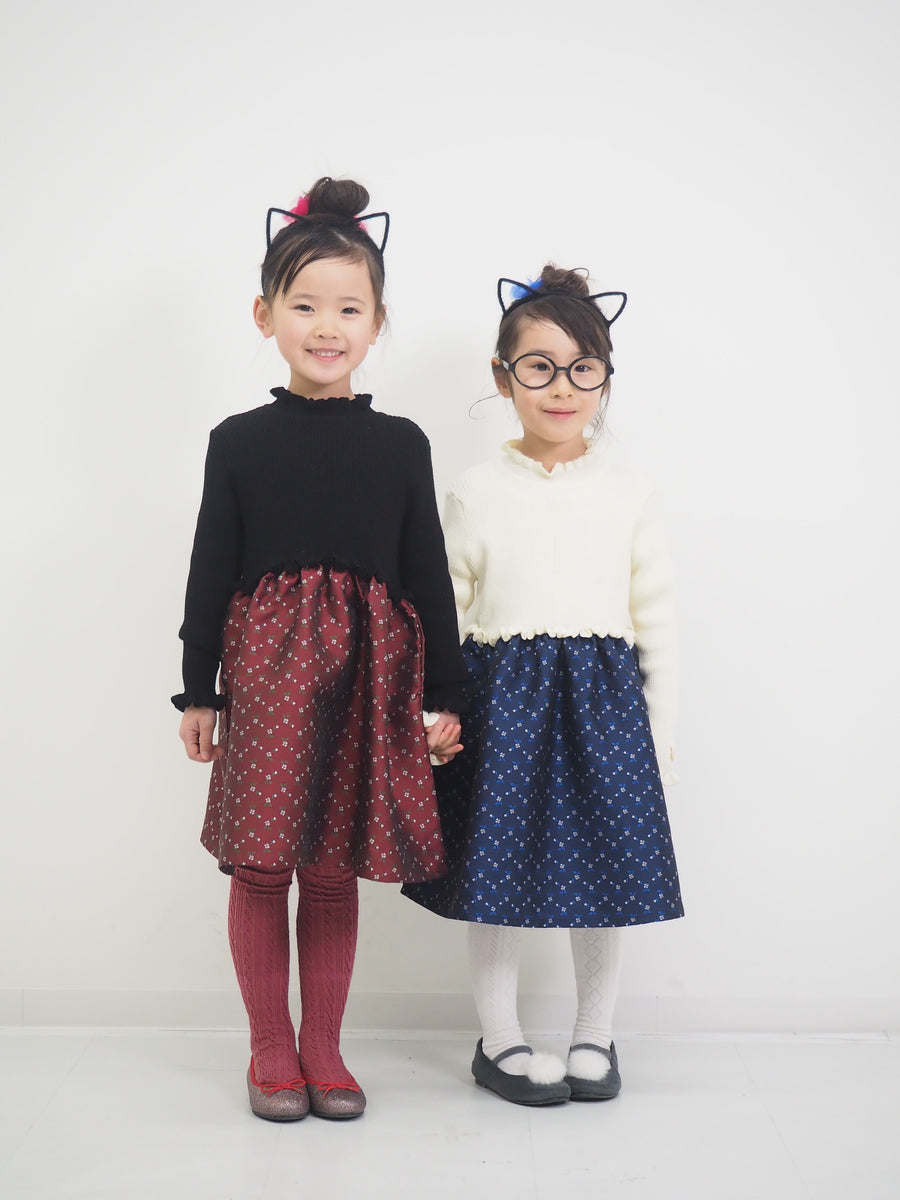 KNITドッキングワンピース