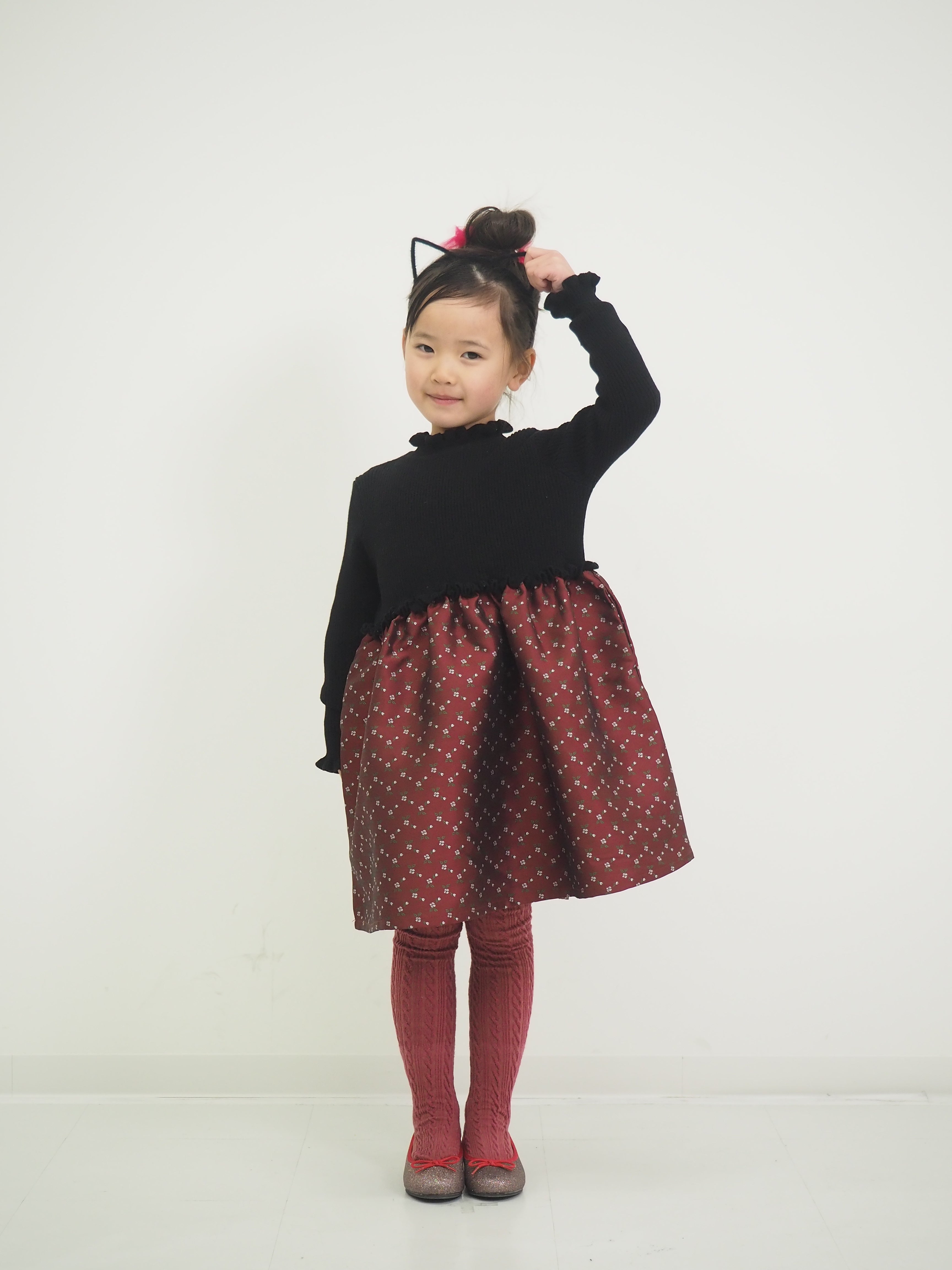 KNITドッキングワンピース