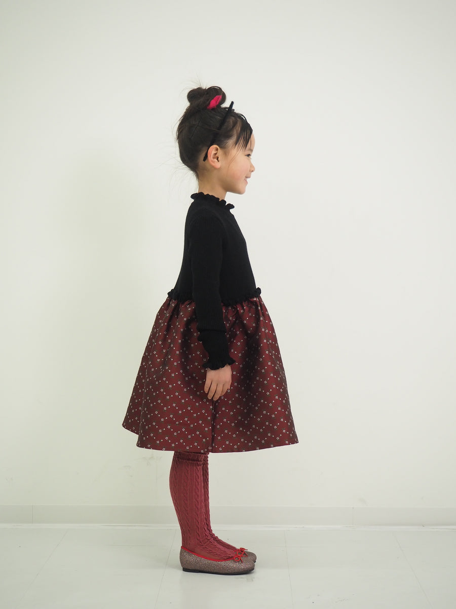 KNITドッキングワンピース