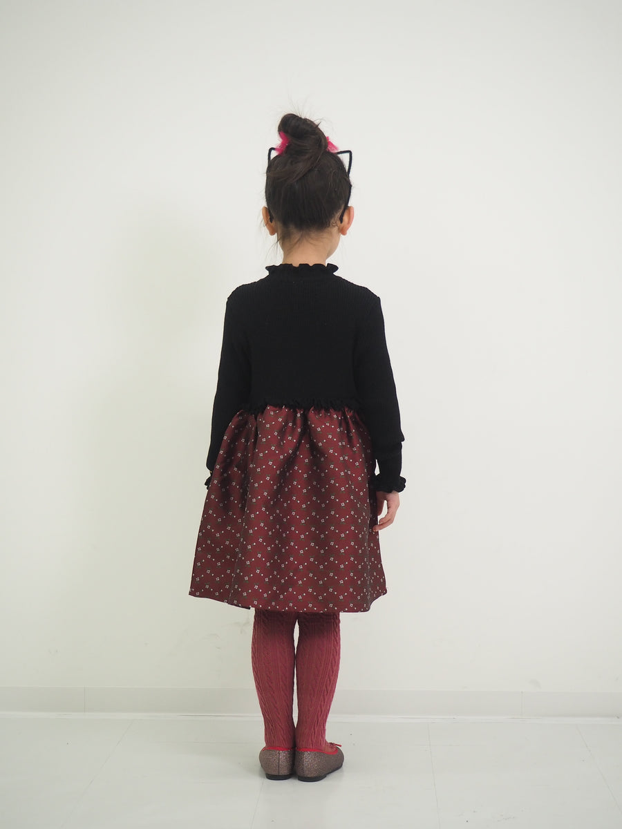 KNITドッキングワンピース