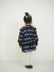 ねこボーダージャガード 2WAYプルオーバー