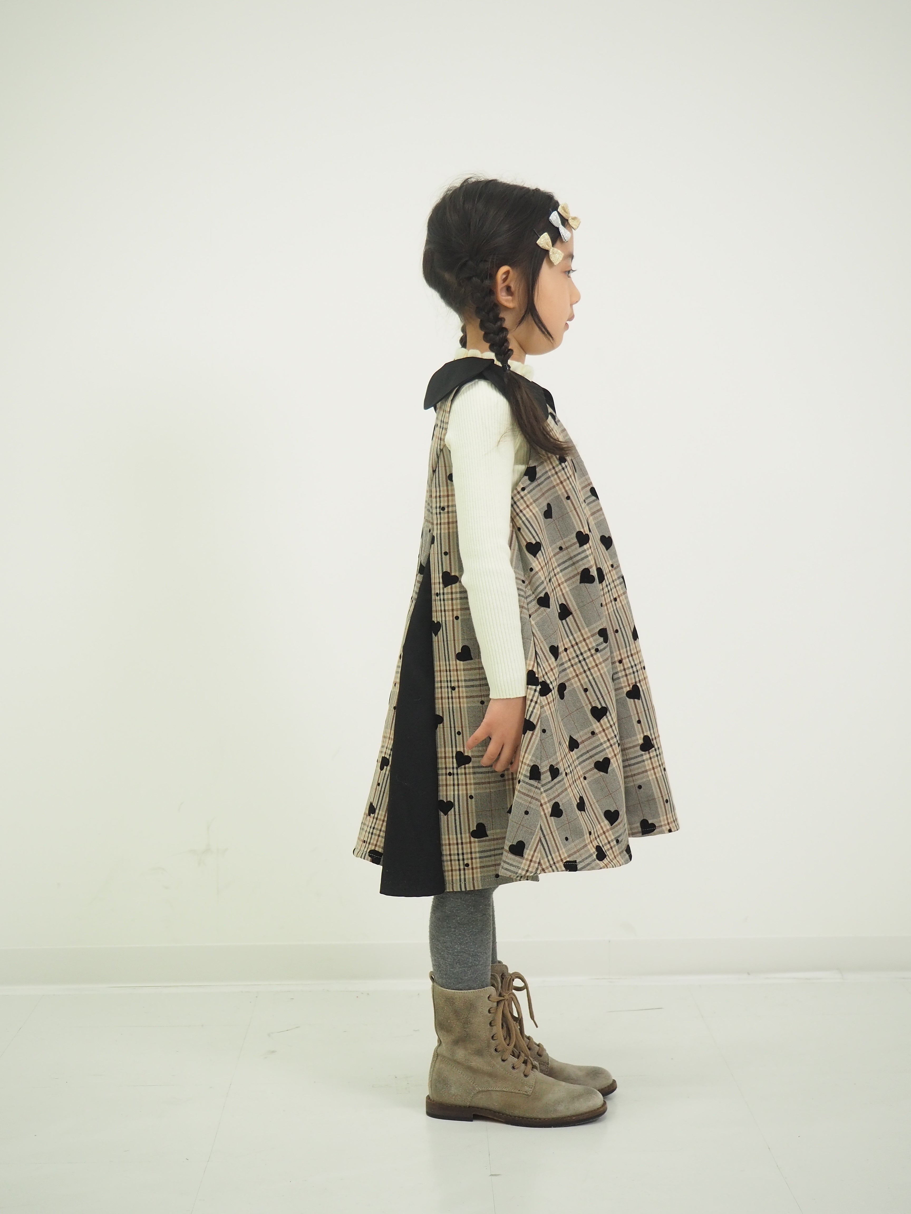 先染めハートフロッキージャンパースカート – nino（ニノ）公式