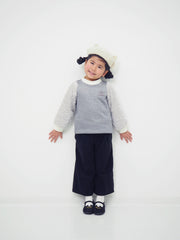 Pullover with shaggy sleeves