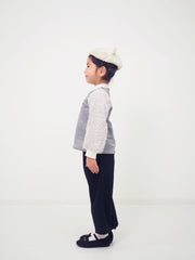 Pullover with shaggy sleeves