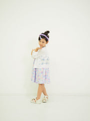 フラワー刺繍　カーディガン