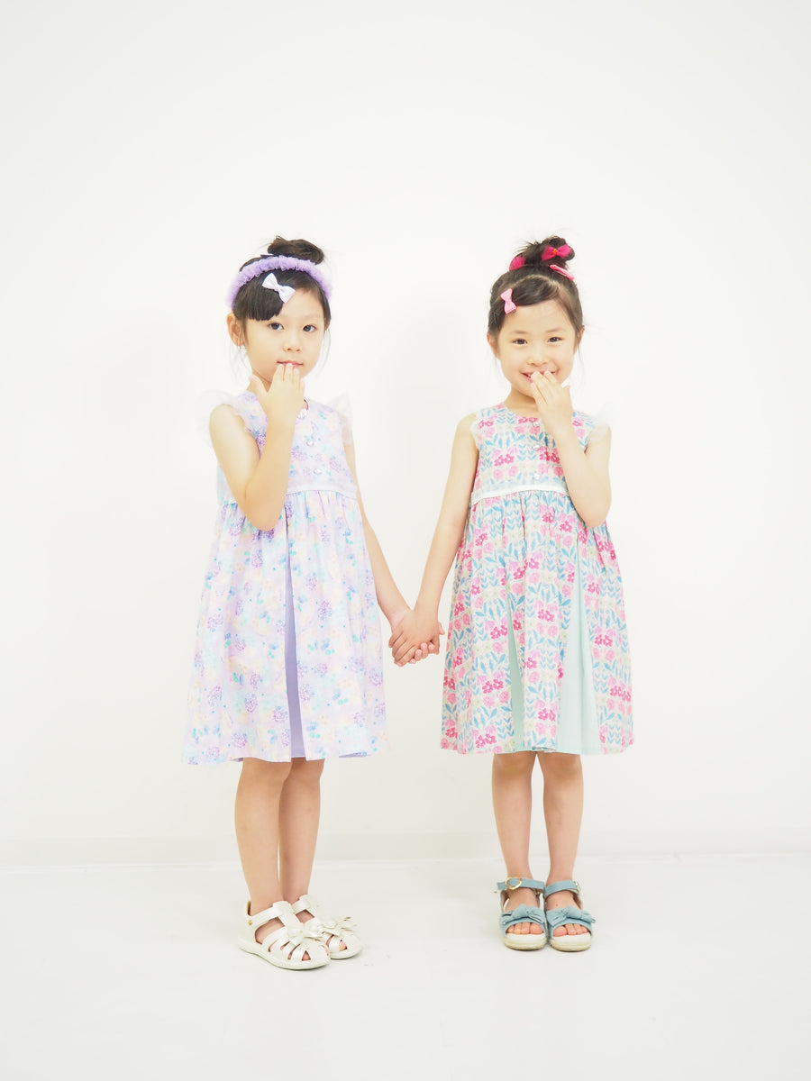 フラワープリントマチワンピース