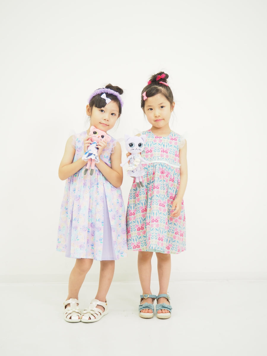 フラワープリントマチワンピース