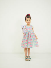 フラワープリントマチワンピース