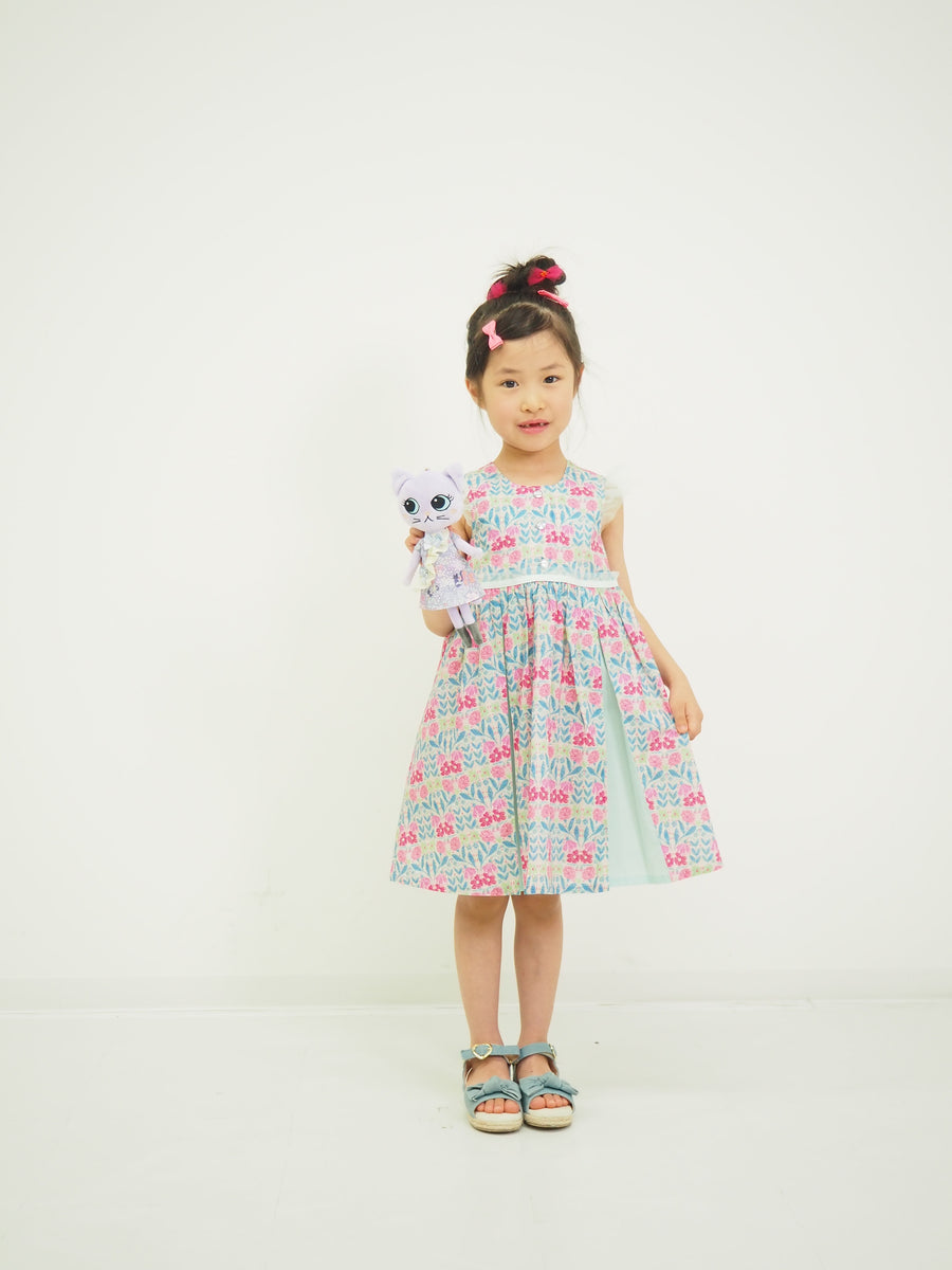 フラワープリントマチワンピース