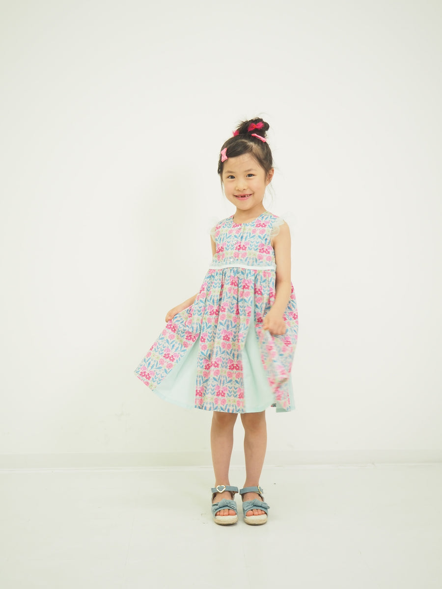 フラワープリントマチワンピース