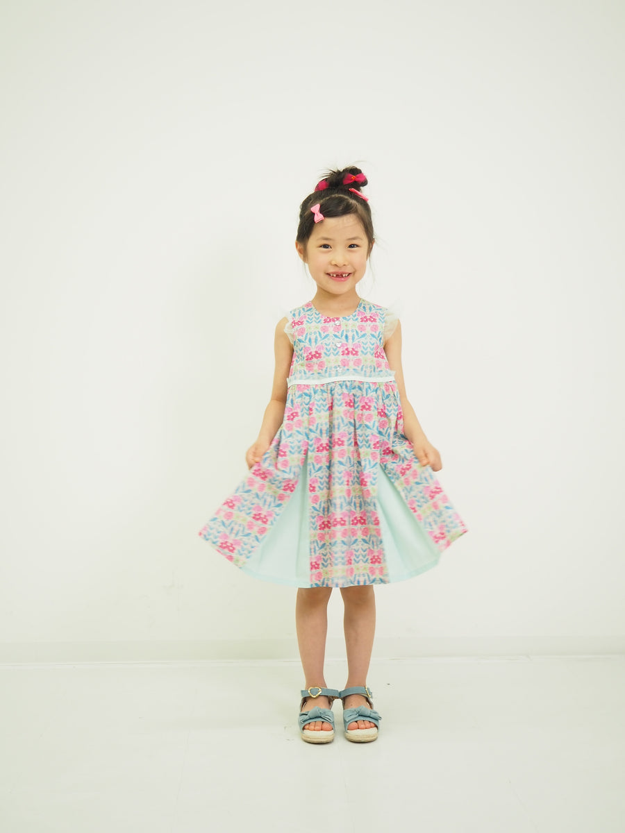 フラワープリントマチワンピース