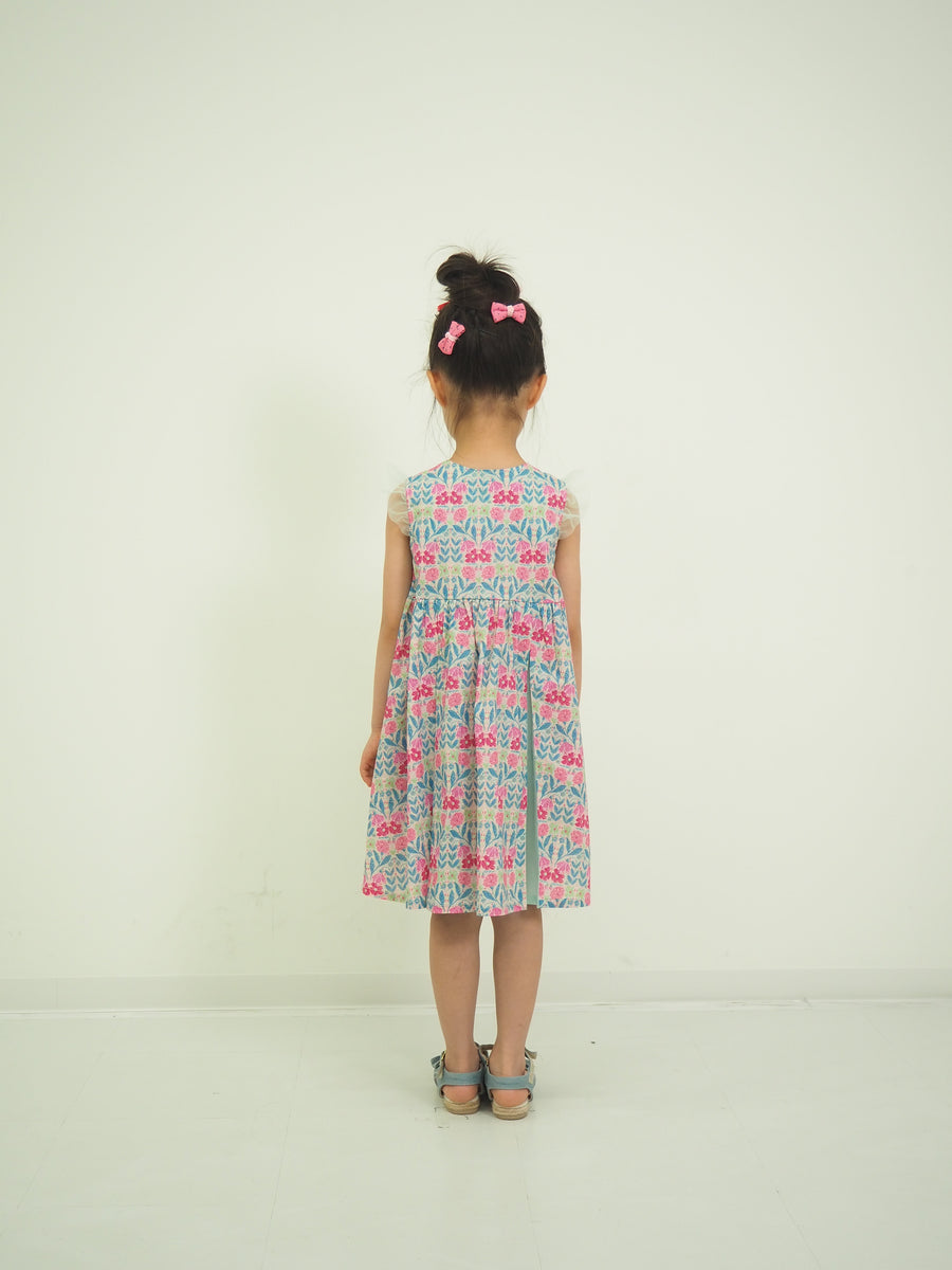 フラワープリントマチワンピース