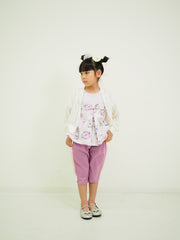 ラベンダーねこオリジナルプリントTシャツ