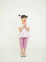 ラベンダーねこオリジナルプリントTシャツ